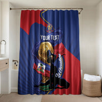 Personalized Haiti Football Champions Bathroom Set National Pride Gold Trophy