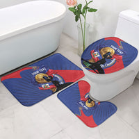 Personalized Haiti Football Champions Bathroom Set National Pride Gold Trophy