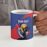 Personalized Haiti Football Champions Ceramic Mug National Pride Gold Trophy