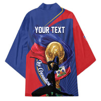 Personalized Haiti Football Champions Kimono National Pride Gold Trophy