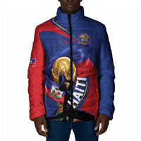 Personalized Haiti Football Champions Padded Jacket National Pride Gold Trophy