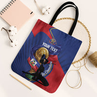 Personalized Haiti Football Champions Tote Bag National Pride Gold Trophy