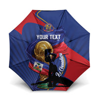 Personalized Haiti Football Champions Umbrella National Pride Gold Trophy