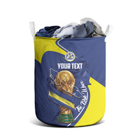 Personalized Curacao Football 2026 Laundry Basket Rise of Caribbean Pride
