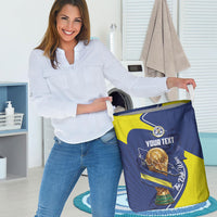 Personalized Curacao Football 2026 Laundry Basket Rise of Caribbean Pride