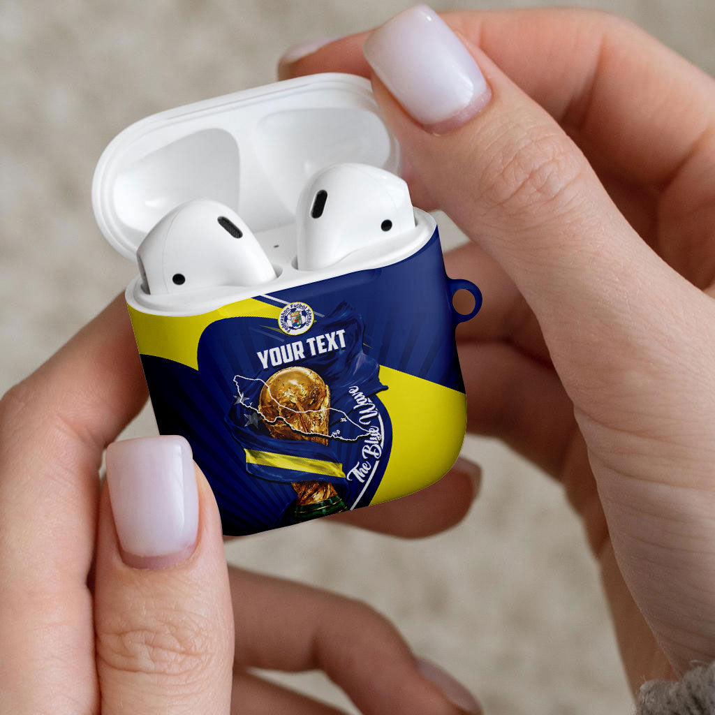 Personalized Curacao Football 2026 AirPods Case Rise of Caribbean Pride