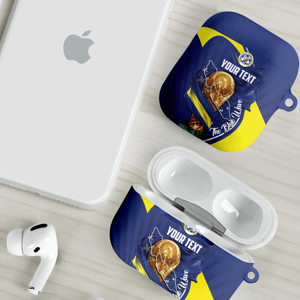 Personalized Curacao Football 2026 AirPods Case Rise of Caribbean Pride