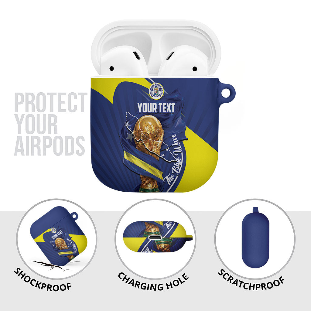 Personalized Curacao Football 2026 AirPods Case Rise of Caribbean Pride