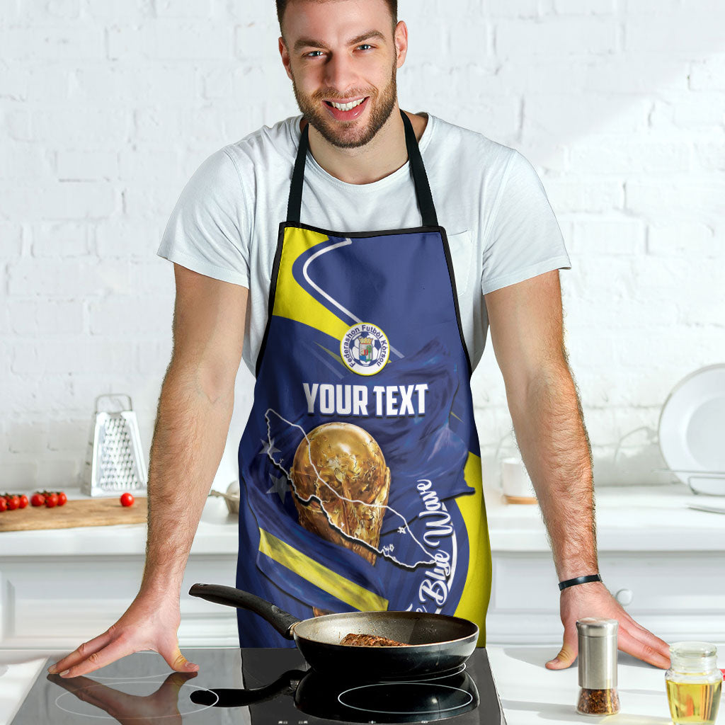 Personalized Curacao Football 2026 Apron Rise of Caribbean Pride