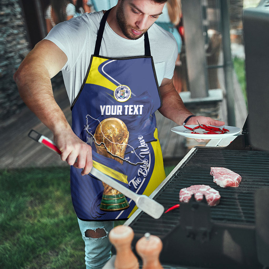 Personalized Curacao Football 2026 Apron Rise of Caribbean Pride