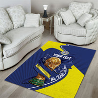 Personalized Curacao Football 2026 Area Rug Rise of Caribbean Pride