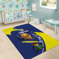Personalized Curacao Football 2026 Area Rug Rise of Caribbean Pride