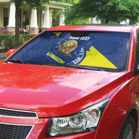 Personalized Curacao Football 2026 Auto Sun Shade Rise of Caribbean Pride