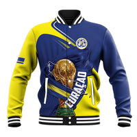 Personalized Curacao Football 2026 Baseball Jacket Rise of Caribbean Pride
