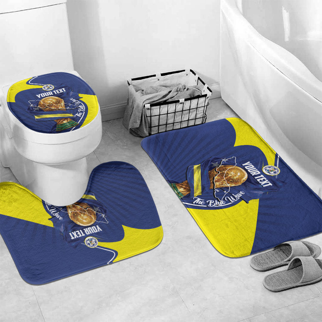 Personalized Curacao Football 2026 Bathroom Set Rise of Caribbean Pride