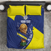 Personalized Curacao Football 2026 Bedding Set Rise of Caribbean Pride