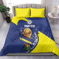 Personalized Curacao Football 2026 Bedding Set Rise of Caribbean Pride