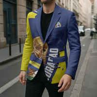 Personalized Curacao Football 2026 Blazer Rise of Caribbean Pride
