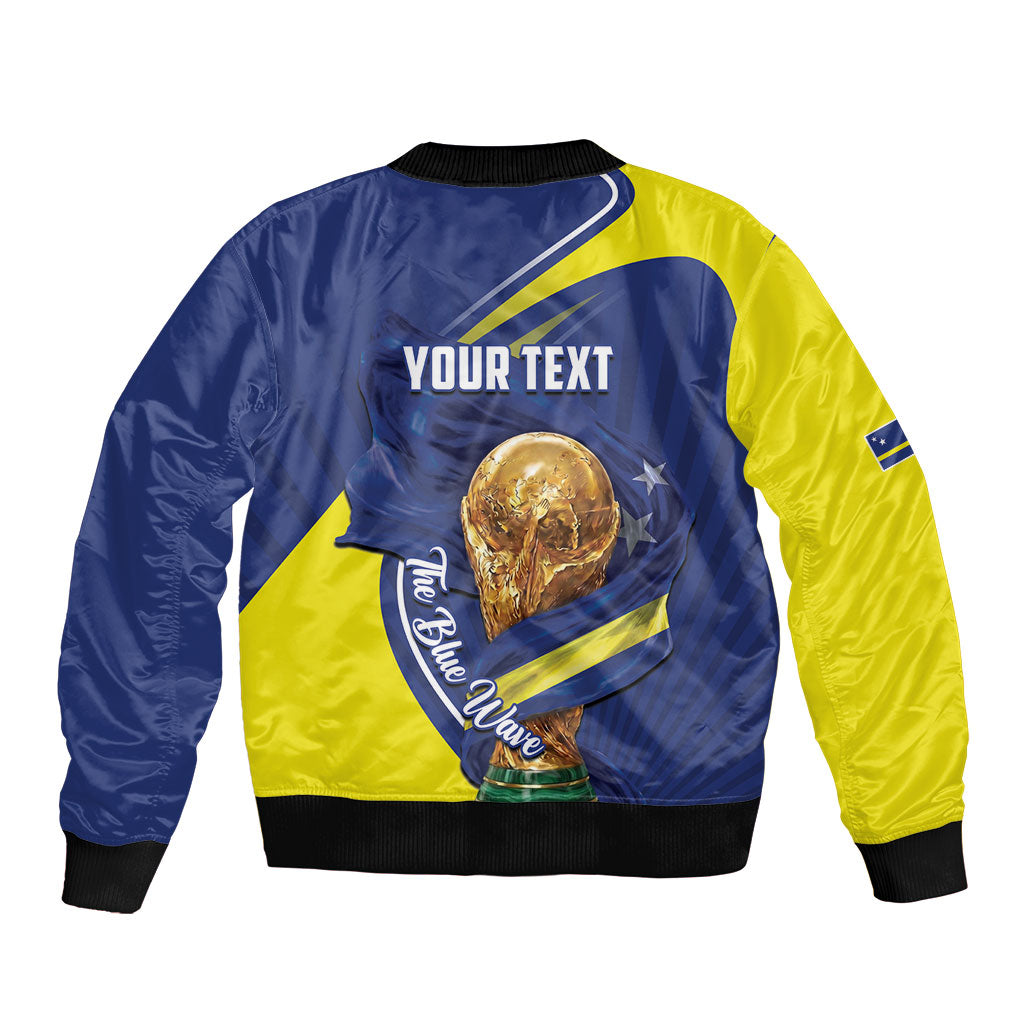Personalized Curacao Football 2026 Bomber Jacket Rise of Caribbean Pride