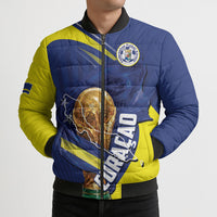 Personalized Curacao Football 2026 Bomber Puffer Jacket Rise of Caribbean Pride