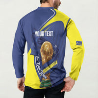 Personalized Curacao Football 2026 Button Sweatshirt Rise of Caribbean Pride