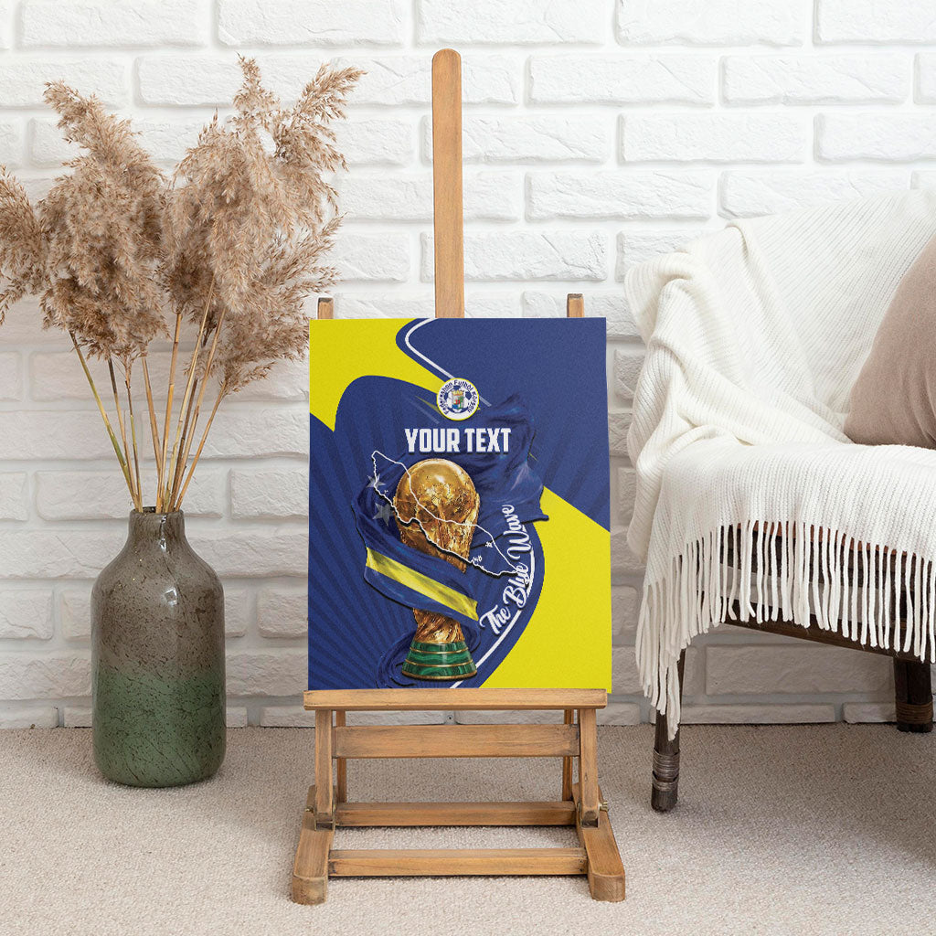 Personalized Curacao Football 2026 Canvas Wall Art Rise of Caribbean Pride
