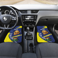 Personalized Curacao Football 2026 Car Mats Rise of Caribbean Pride