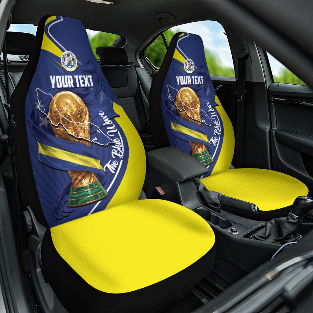 Personalized Curacao Football 2026 Car Seat Cover Rise of Caribbean Pride