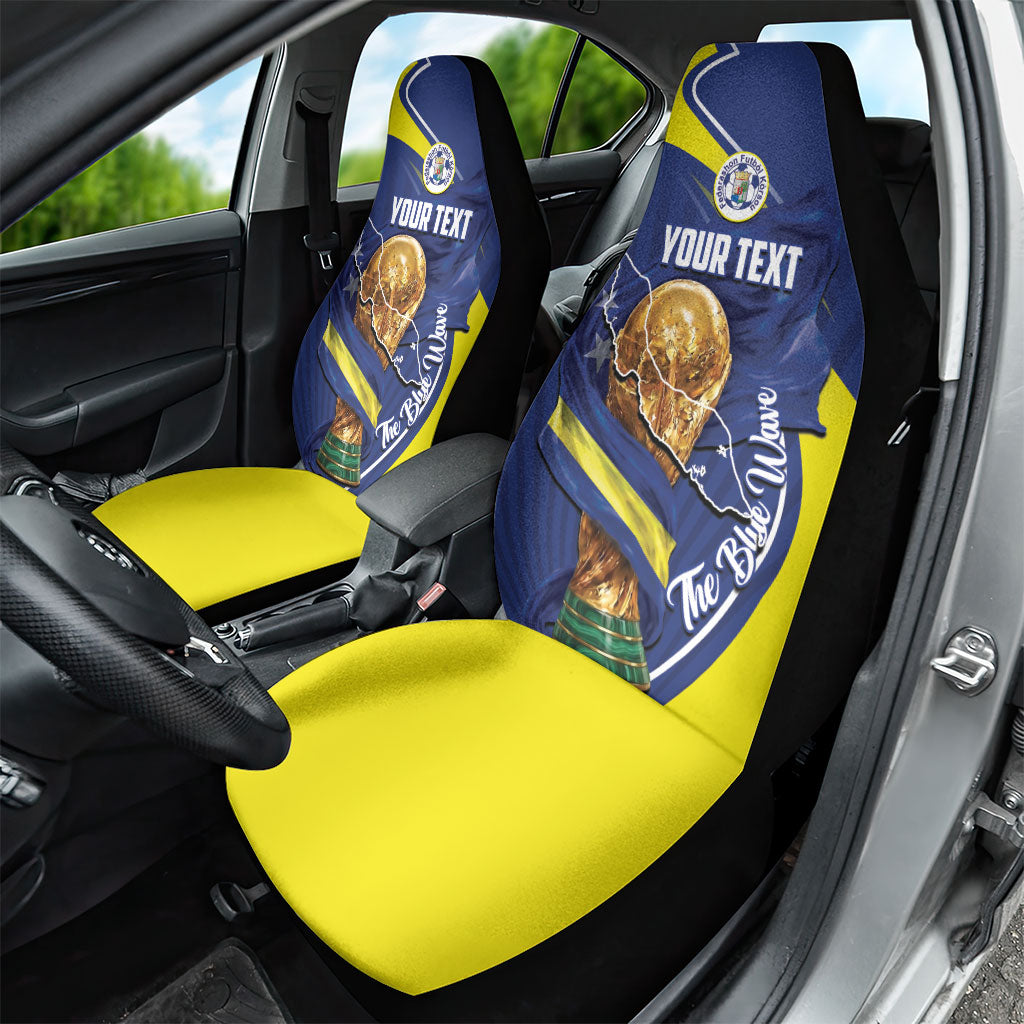 Personalized Curacao Football 2026 Car Seat Cover Rise of Caribbean Pride