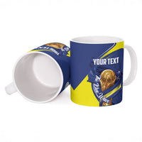 Personalized Curacao Football 2026 Ceramic Mug Rise of Caribbean Pride