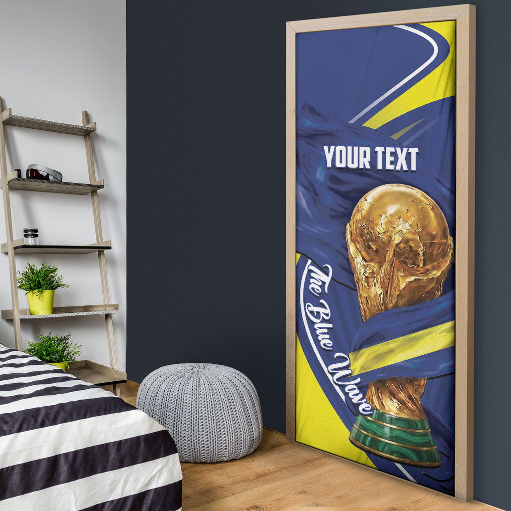 Personalized Curacao Football 2026 Door Cover Rise of Caribbean Pride