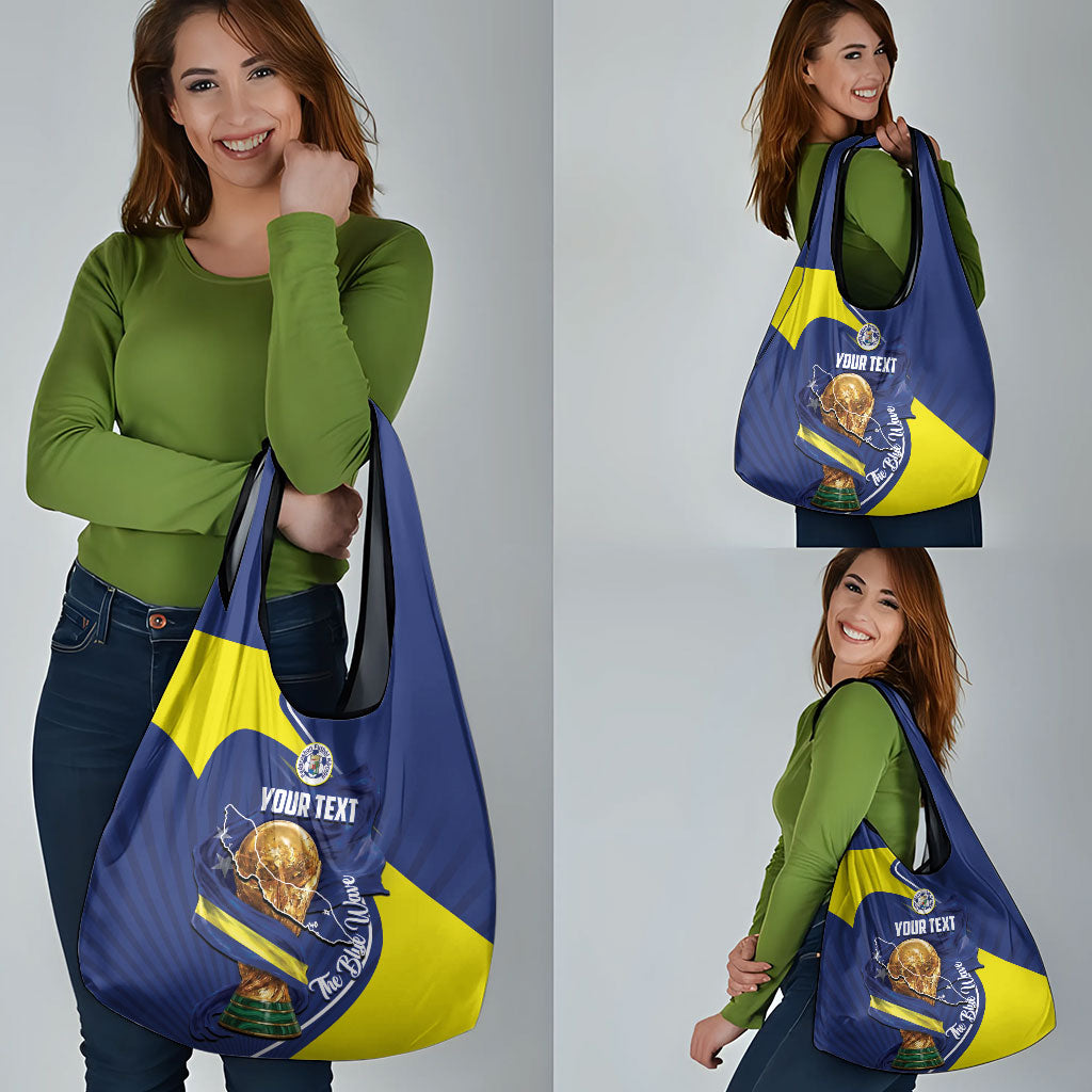 Personalized Curacao Football 2026 Grocery Bag Rise of Caribbean Pride