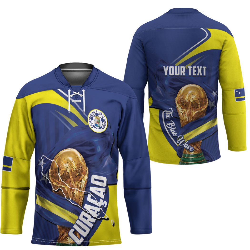 Personalized Curacao Football 2026 Hockey Jersey Rise of Caribbean Pride