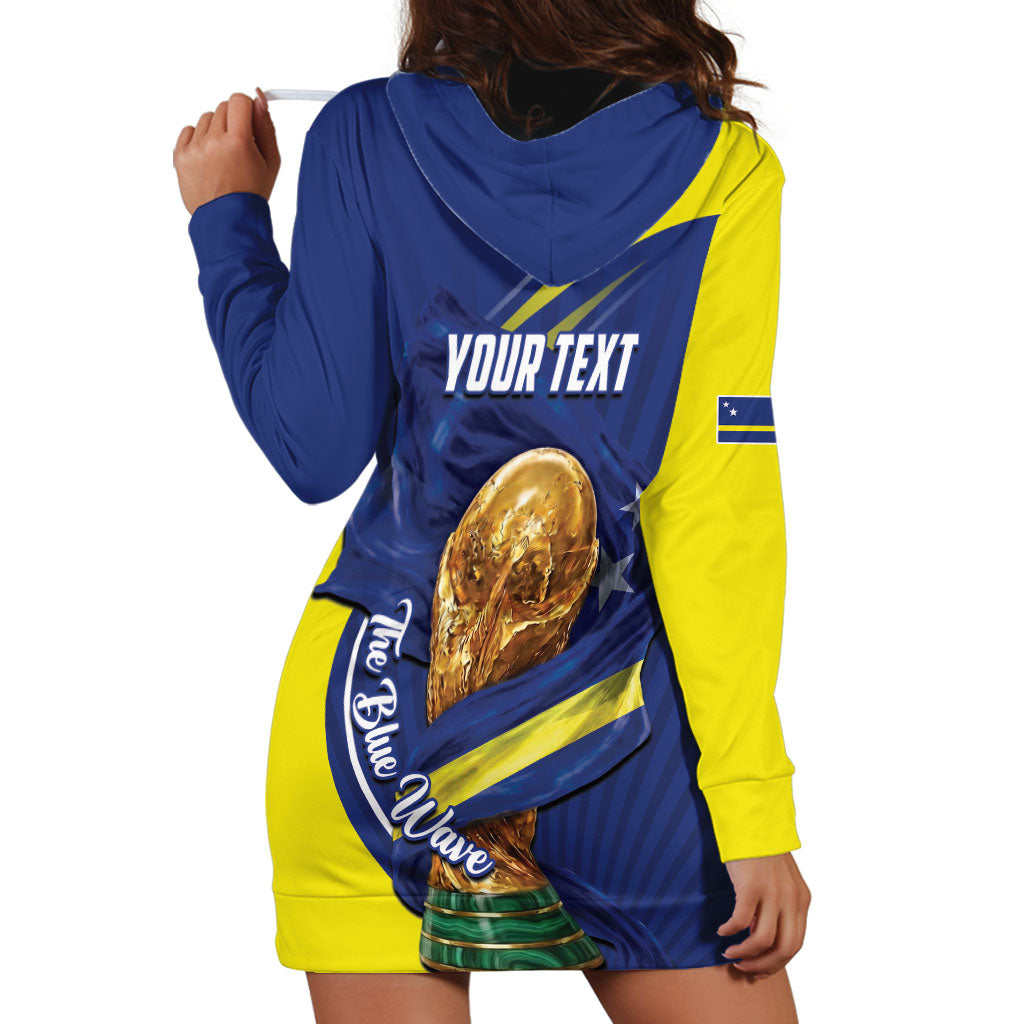 Personalized Curacao Football 2026 Hoodie Dress Rise of Caribbean Pride