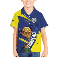 Personalized Curacao Football 2026 Kid Hawaiian Shirt Rise of Caribbean Pride