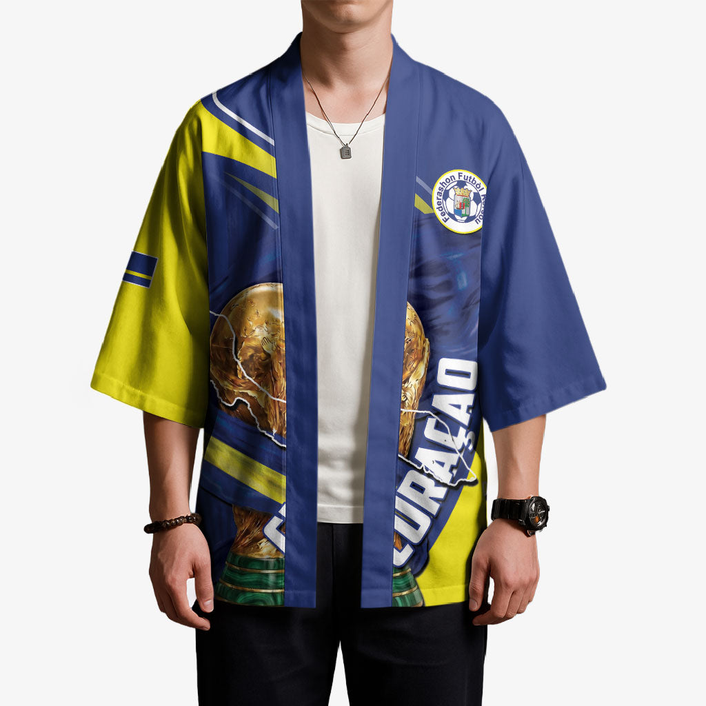 Personalized Curacao Football 2026 Kimono Rise of Caribbean Pride