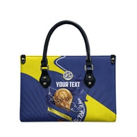 Personalized Curacao Football 2026 Leather Bag Rise of Caribbean Pride