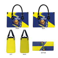 Personalized Curacao Football 2026 Leather Bag Rise of Caribbean Pride