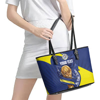 Personalized Curacao Football 2026 Leather Tote Bag Rise of Caribbean Pride