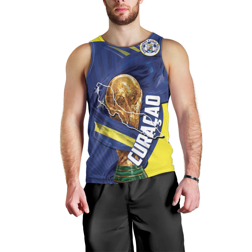 Personalized Curacao Football 2026 Men Tank Top Rise of Caribbean Pride