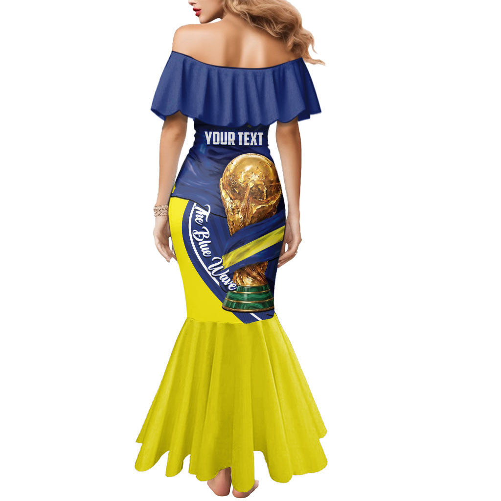 Personalized Curacao Football 2026 Mermaid Dress Rise of Caribbean Pride