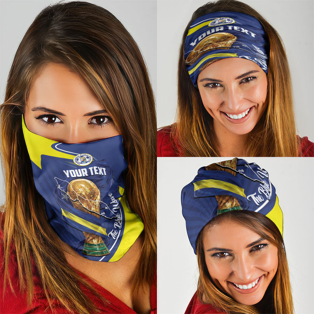 Personalized Curacao Football 2026 Neck Gaiter Rise of Caribbean Pride