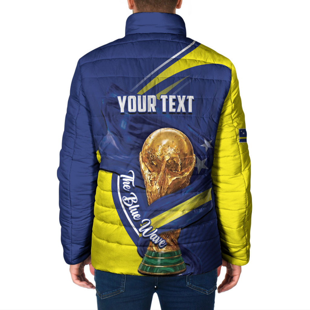 Personalized Curacao Football 2026 Padded Jacket Rise of Caribbean Pride