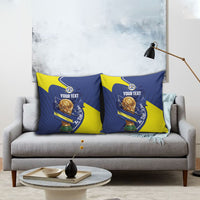Personalized Curacao Football 2026 Pillow Cover Rise of Caribbean Pride