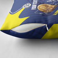 Personalized Curacao Football 2026 Pillow Cover Rise of Caribbean Pride
