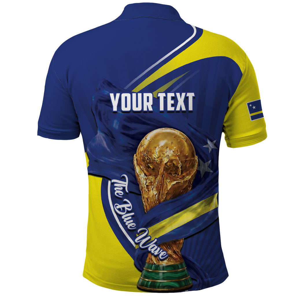 Personalized Curacao Football 2026 Polo Shirt Rise of Caribbean Pride