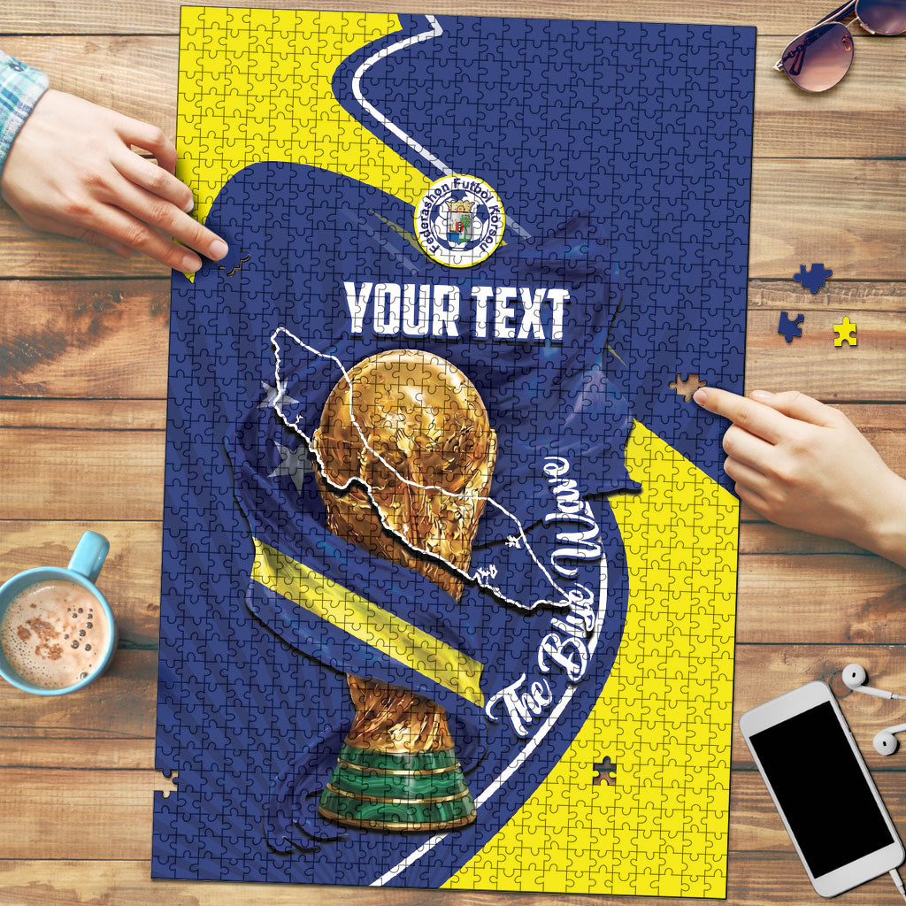Personalized Curacao Football 2026 Puzzle Rise of Caribbean Pride