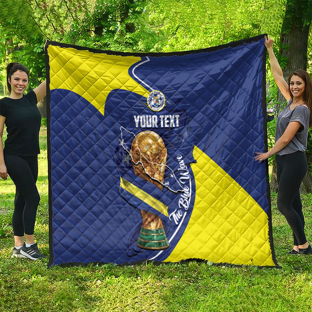 Personalized Curacao Football 2026 Quilt Rise of Caribbean Pride