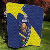 Personalized Curacao Football 2026 Quilt Rise of Caribbean Pride