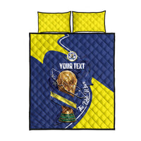 Personalized Curacao Football 2026 Quilt Bed Set Rise of Caribbean Pride